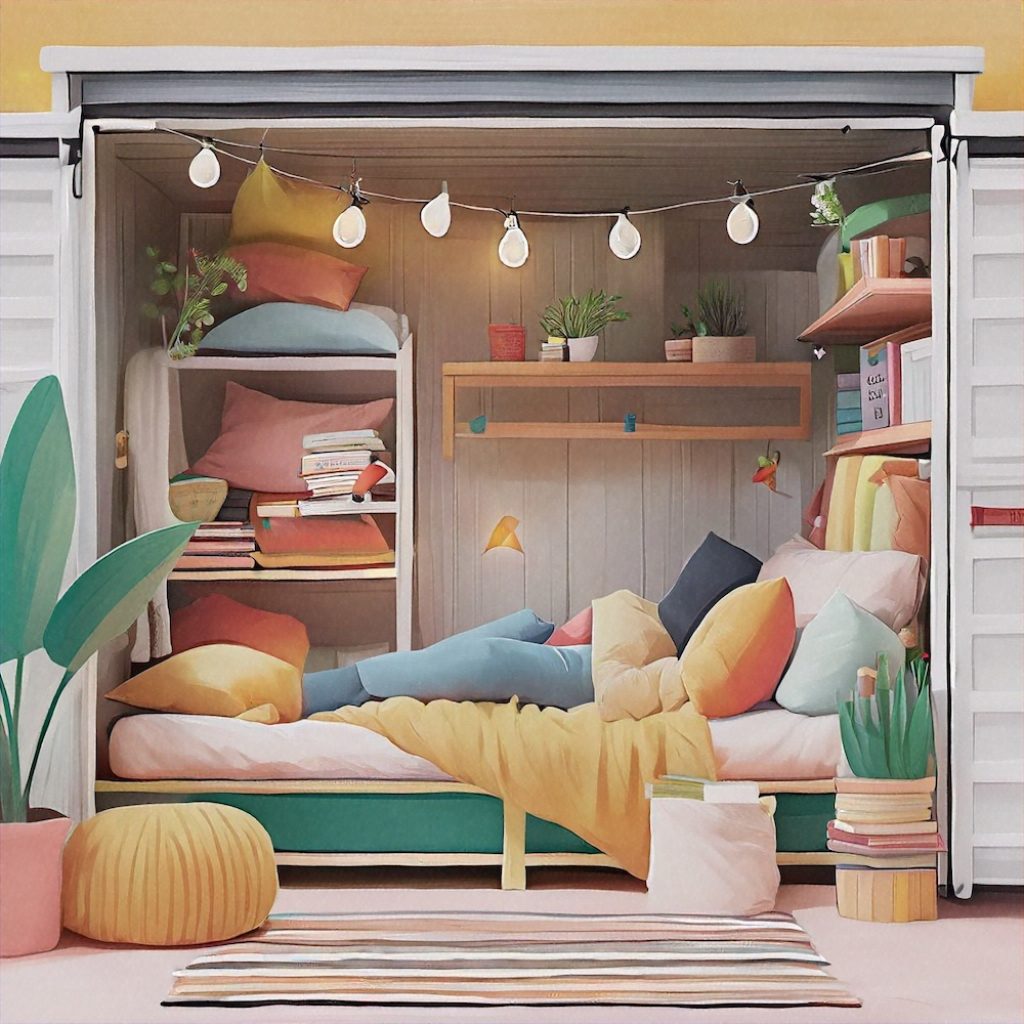 Storage Unit Home Storage unit decked out like a home