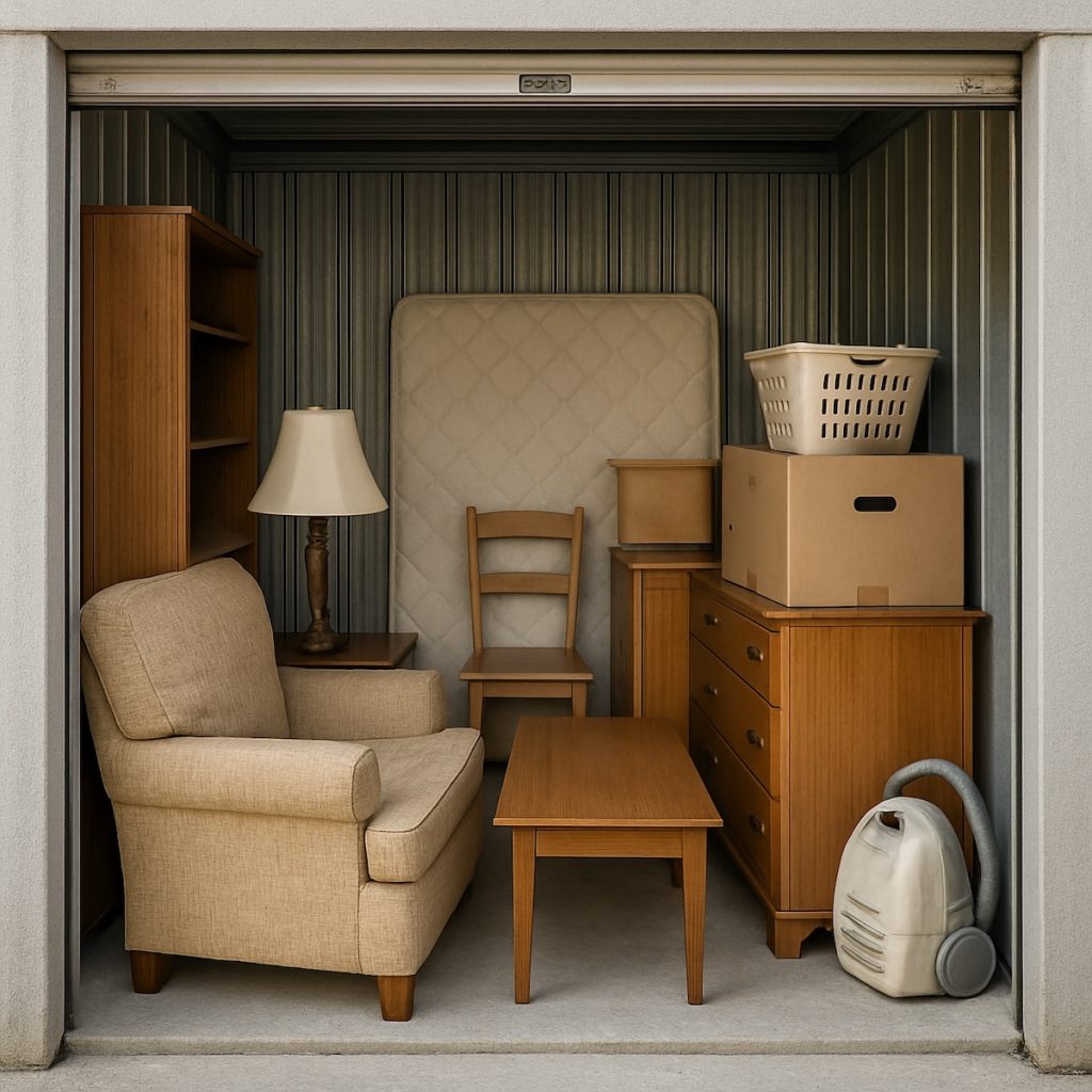 Furniture in a Small Storage Unit