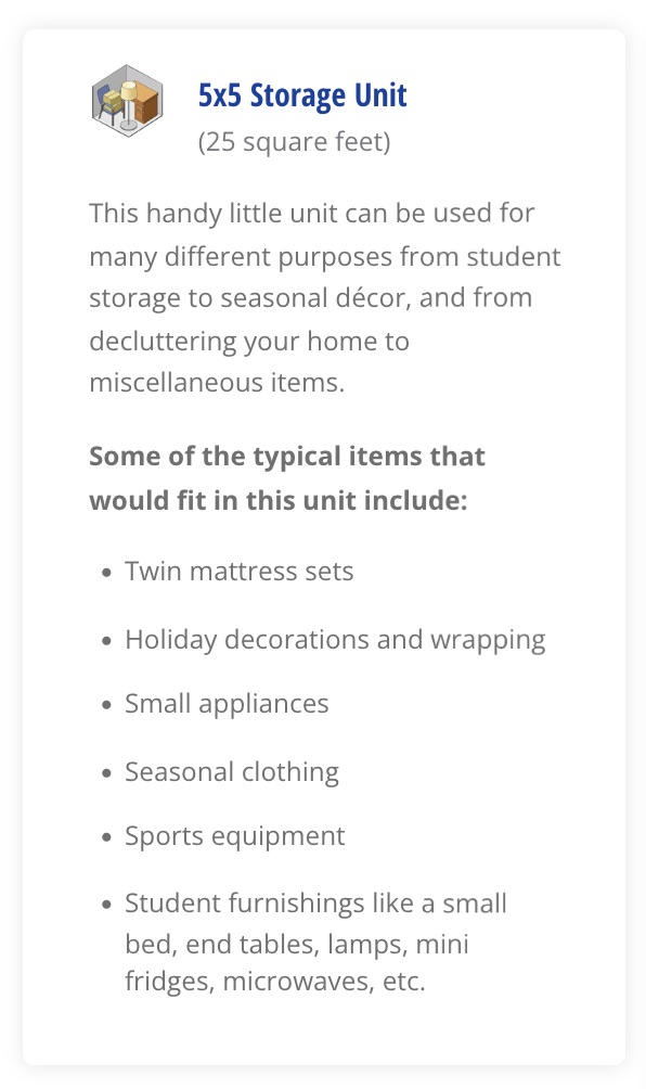 Types of Storage Units Find Storage Fast